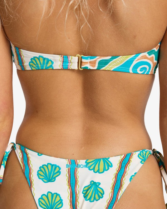 Billabong Women's Salty Waves Reversible  Bikini Bottoms Salt Crystal 24O231616-SCS1