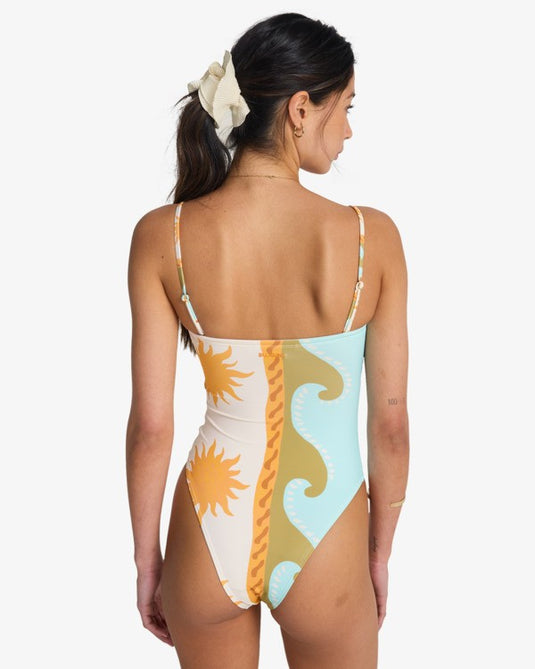 Billabong Women's Sunblind Tully Hi One Piece Swimsuit Salt Crystal 24O301604-SCS1