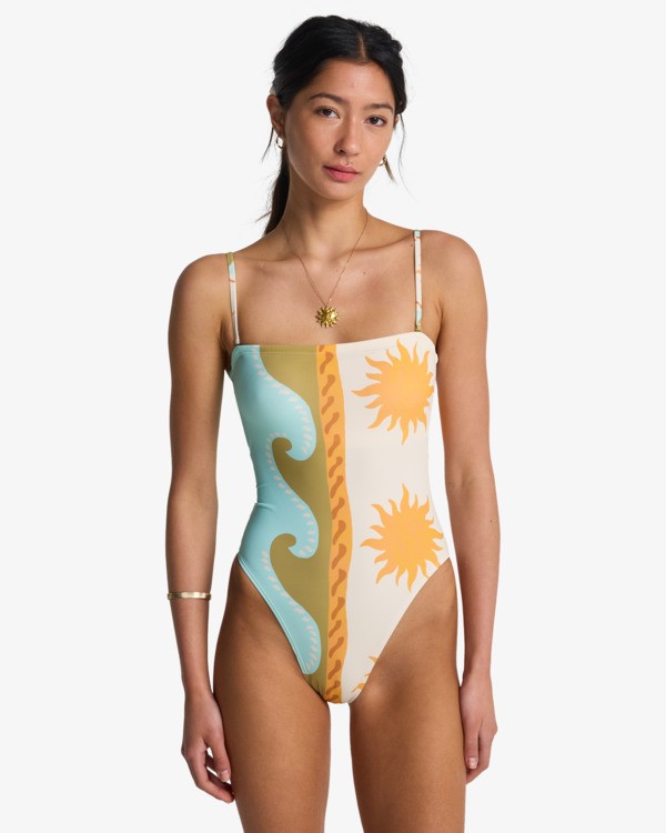 Load image into Gallery viewer, Billabong Women's Sunblind Tully Hi One Piece Swimsuit Salt Crystal 24O301604-SCS1

