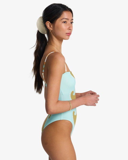 Billabong Women's Sunblind Tully Hi One Piece Swimsuit Salt Crystal 24O301604-SCS1