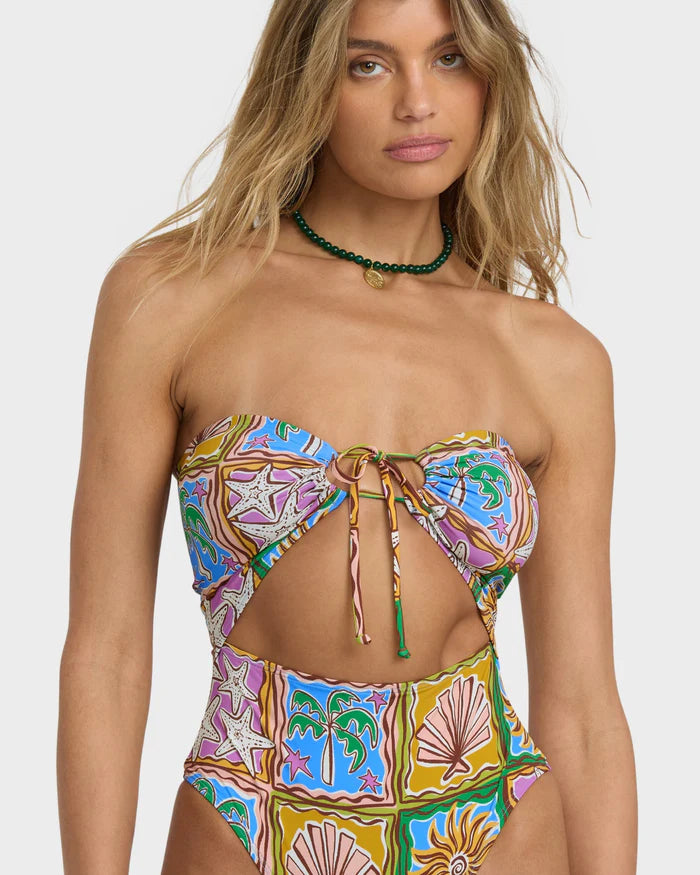 Load image into Gallery viewer, Billabong Women's Heat Dream Andrew High Swimsuit Multi 24O304506-MUL
