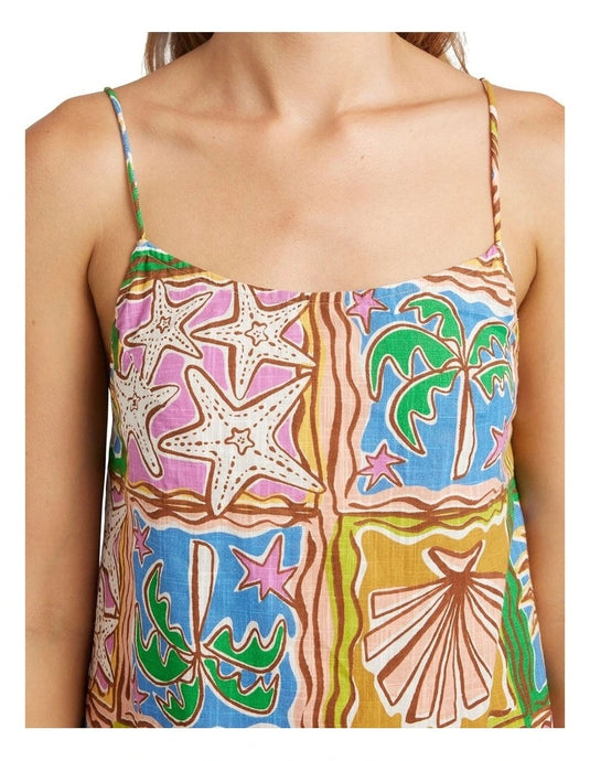 Billabong Women's Heat Dream Midi Dress Multi 24O604502-MUL
