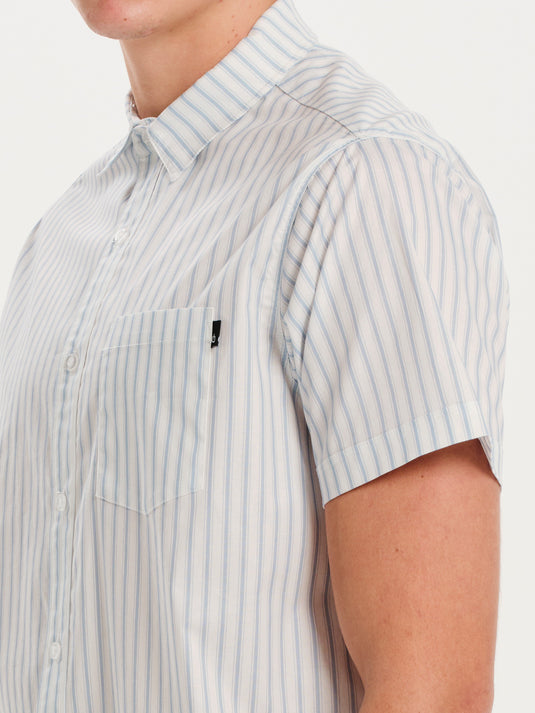 Emerson Men's Patern Short Sleeve Shirt Blue 251.EM61.04PR-Pr525-Blue