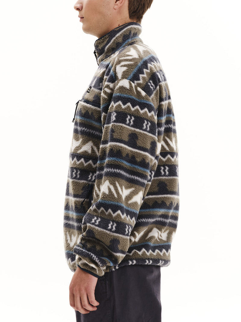 Load image into Gallery viewer, Emerson Men's High Pile Half Zip Fleece Dusty Olive 252.EM280.105-PR538
