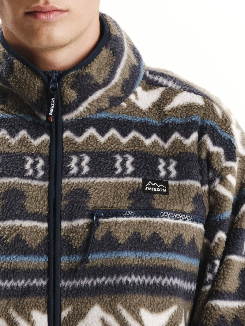 Load image into Gallery viewer, Emerson Men's High-Pile Half Zip Fleece Dusty Olive PR538
