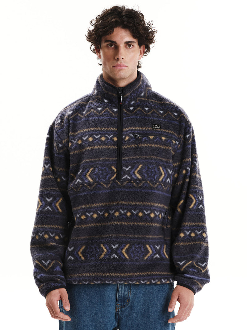 Load image into Gallery viewer, Emerson Men's High Pile Half Zip Fleece Midnight 252.EM280.105-PR546
