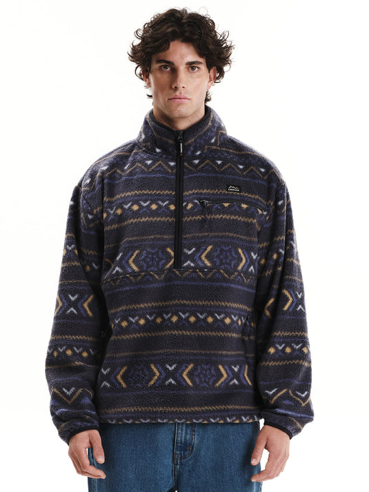 Emerson Men's High Pile Half Zip Fleece Midnight 252.EM280.105-PR546