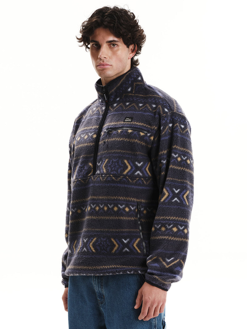 Load image into Gallery viewer, Emerson Men's High Pile Half Zip Fleece Midnight 252.EM280.105-PR546
