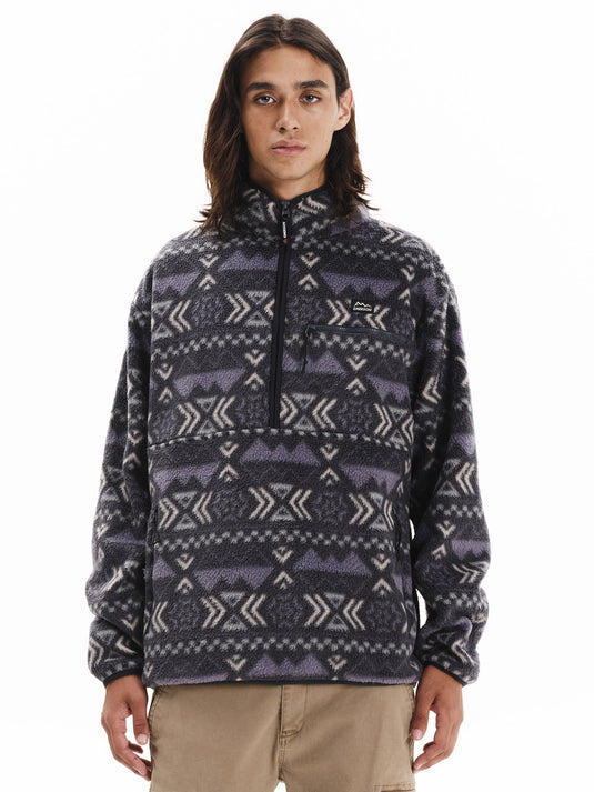 Emerson Men's High Pile Half Zip Fleece Off Black 252.EM280.105-PR548