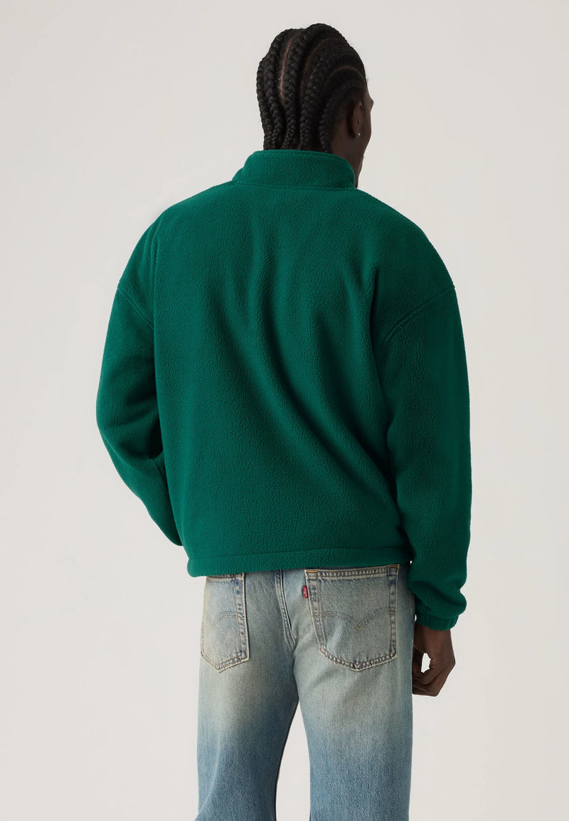 Load image into Gallery viewer, Levi's Men's Redwood Half Zip Fleece Ponderosa Pine Green 00844M0001

