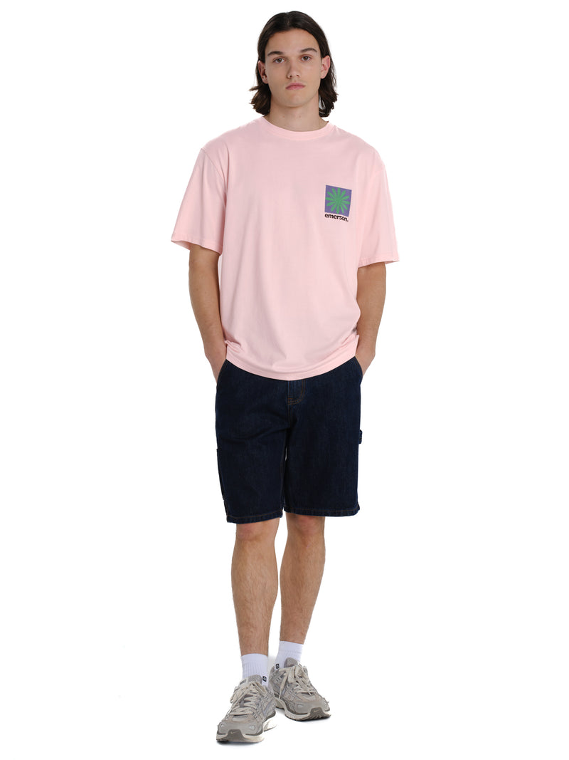 Load image into Gallery viewer, Emerson Men's "Concious State Of Mind" Short Sleeve T-shirt Blush Pink 261.EM33.19-Blush-Pink
