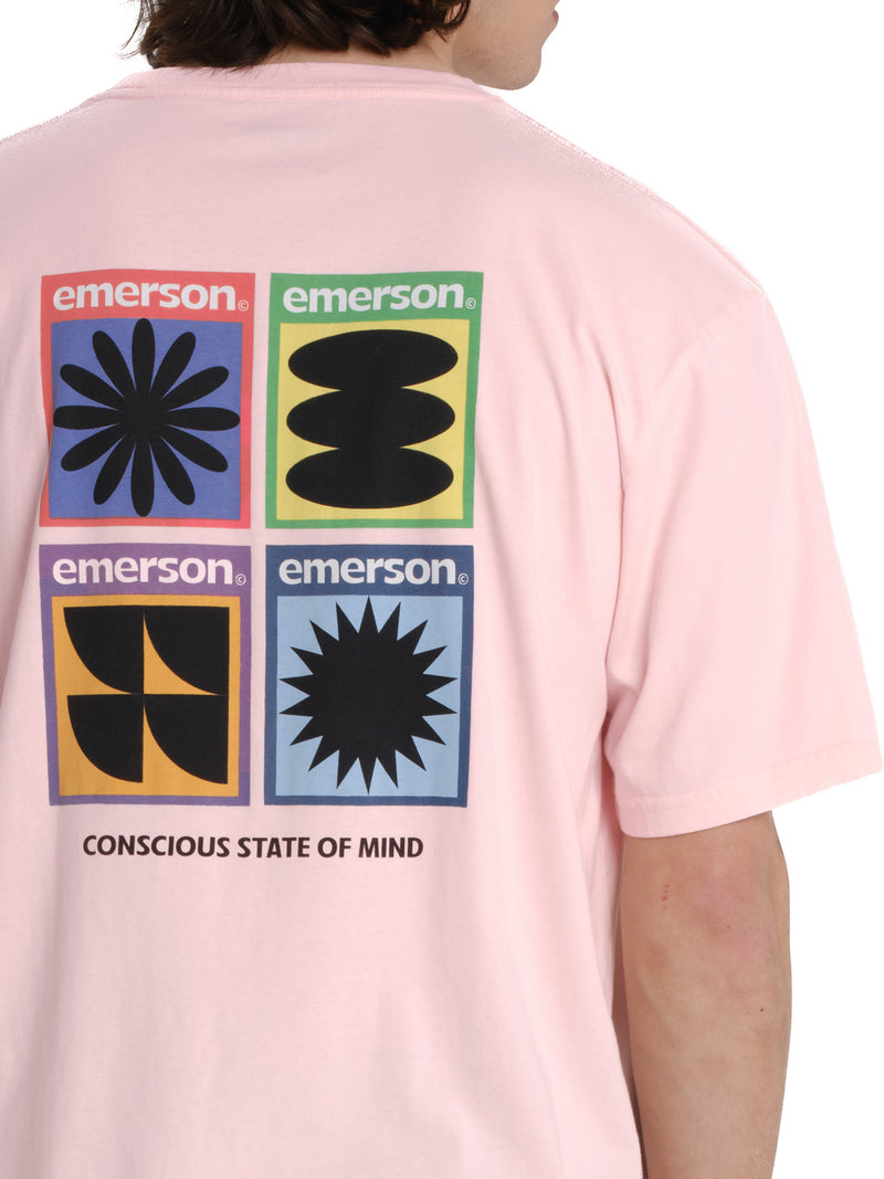 Load image into Gallery viewer, Emerson Men's "Concious State Of Mind" Short Sleeve T-shirt Blush Pink 261.EM33.19-Blush-Pink
