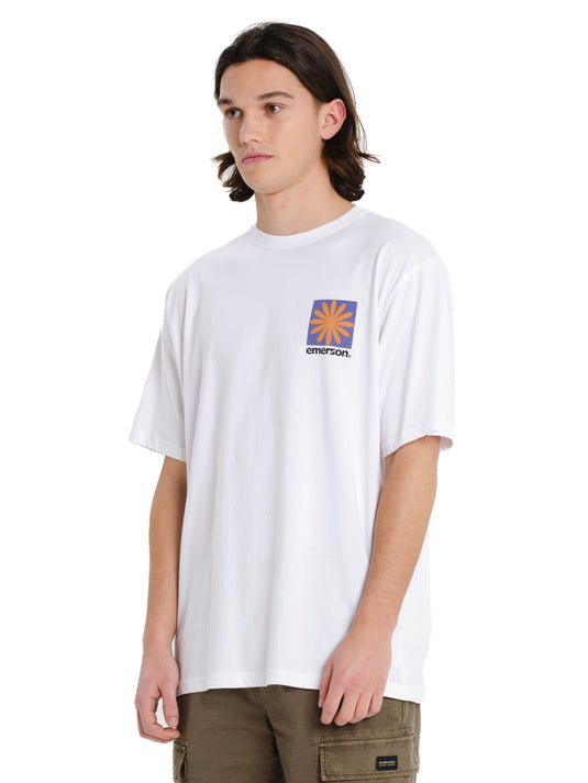 Emerson Men's "Concious State Of Mind" Short Sleeve T-shirt White 261.EM33.19B-White