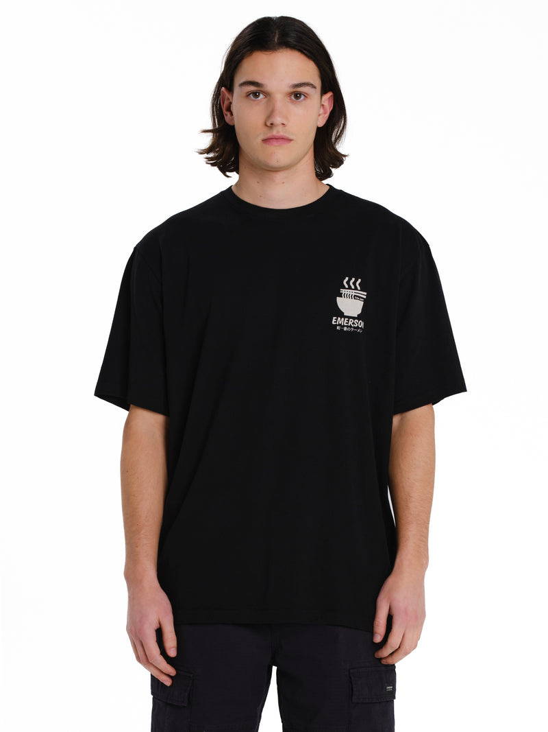 Load image into Gallery viewer, Emerson Men's "Ramen Club" Short Sleeve T-shirt Black 261.EM33.23-Black
