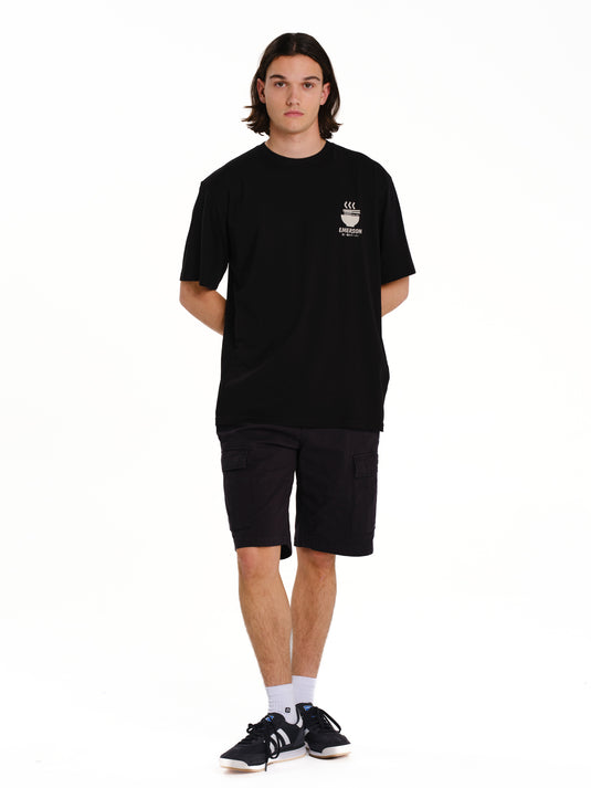 Emerson Men's "Ramen Club" Short Sleeve T-shirt Black 261.EM33.23-Black