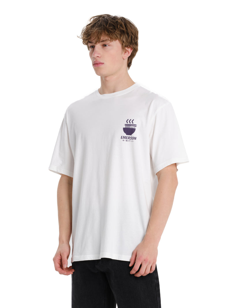 Load image into Gallery viewer, Emerson Men's "Ramen Club" Short Sleeve T-shirt 261.EM33.23-Frosty-White
