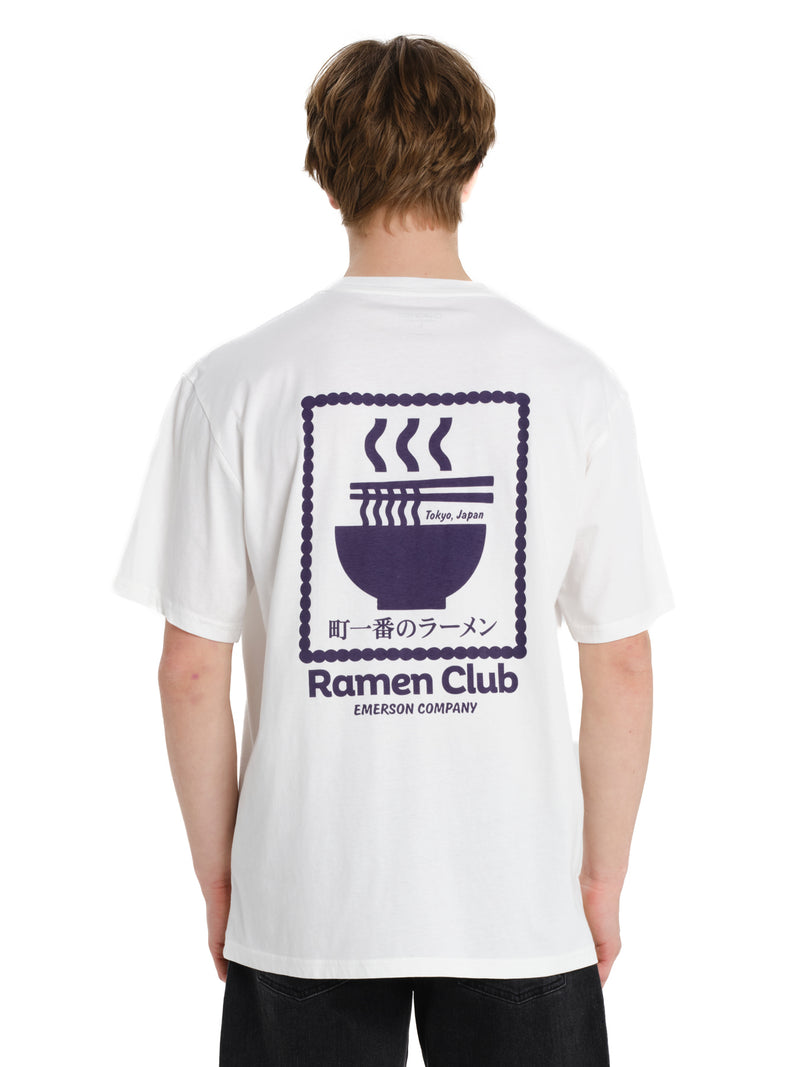 Load image into Gallery viewer, Emerson Men's "Ramen Club" Short Sleeve T-shirt 261.EM33.23-Frosty-White
