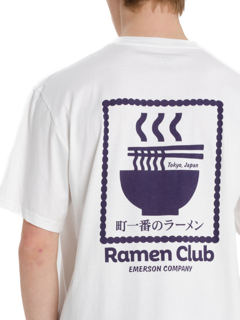 Load image into Gallery viewer, Emerson Men's "Ramen Club" Short Sleeve T-shirt 261.EM33.23-Frosty-White
