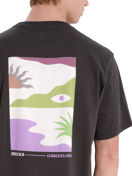 Emerson Men's "Conscious Living" Short Sleeve T-shirt Charcoal 261.EM33.27-Charcoal
