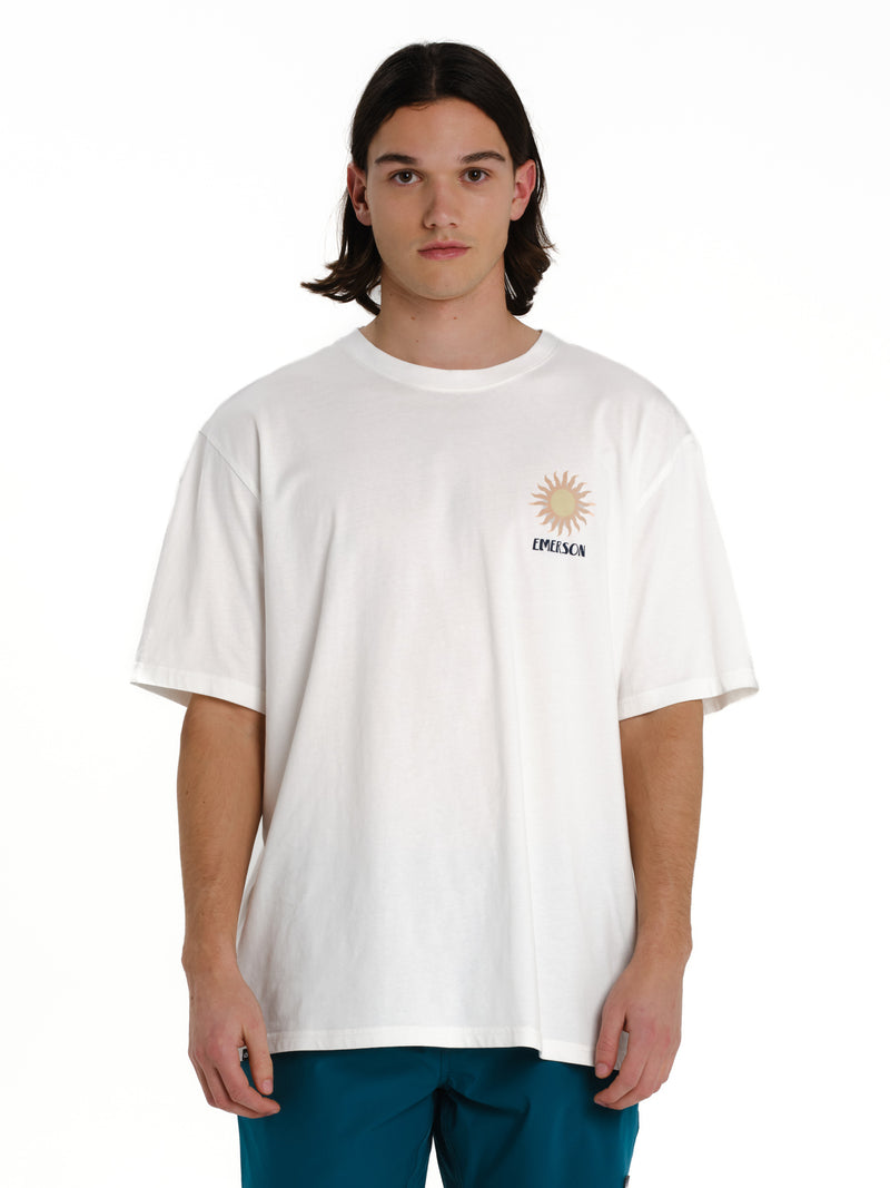 Load image into Gallery viewer, Emerson Men's "Conscious Living" Short Sleeve T-shirt Frosty White 261.EM33.27-Frosty-White
