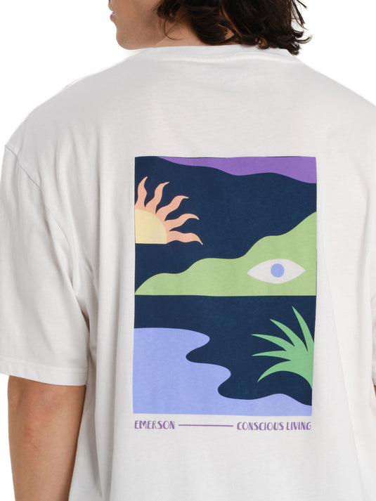 Emerson Men's "Conscious Living" Short Sleeve T-shirt Frosty White 261.EM33.27-Frosty-White
