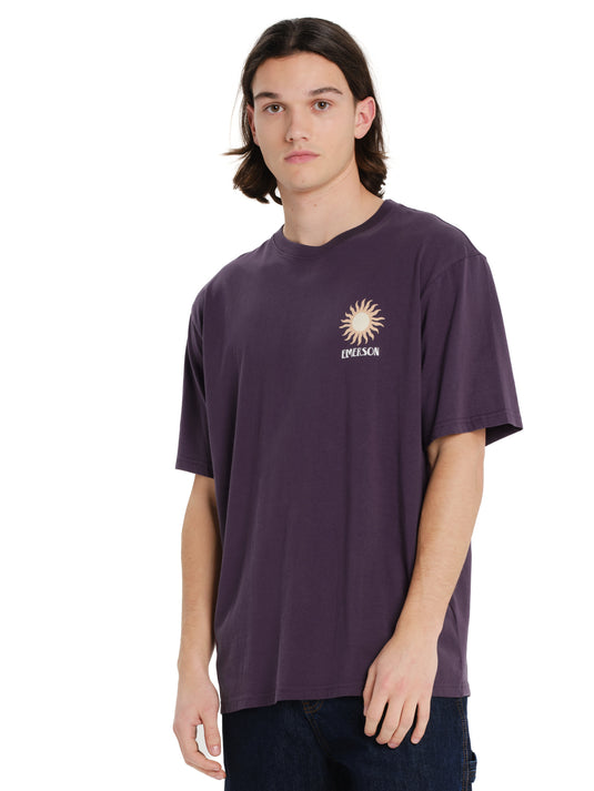 Emerson Men's "Conscious Living" Short Sleeve T-shirt Grape Purple 261.EM33.27-Grape-Purple