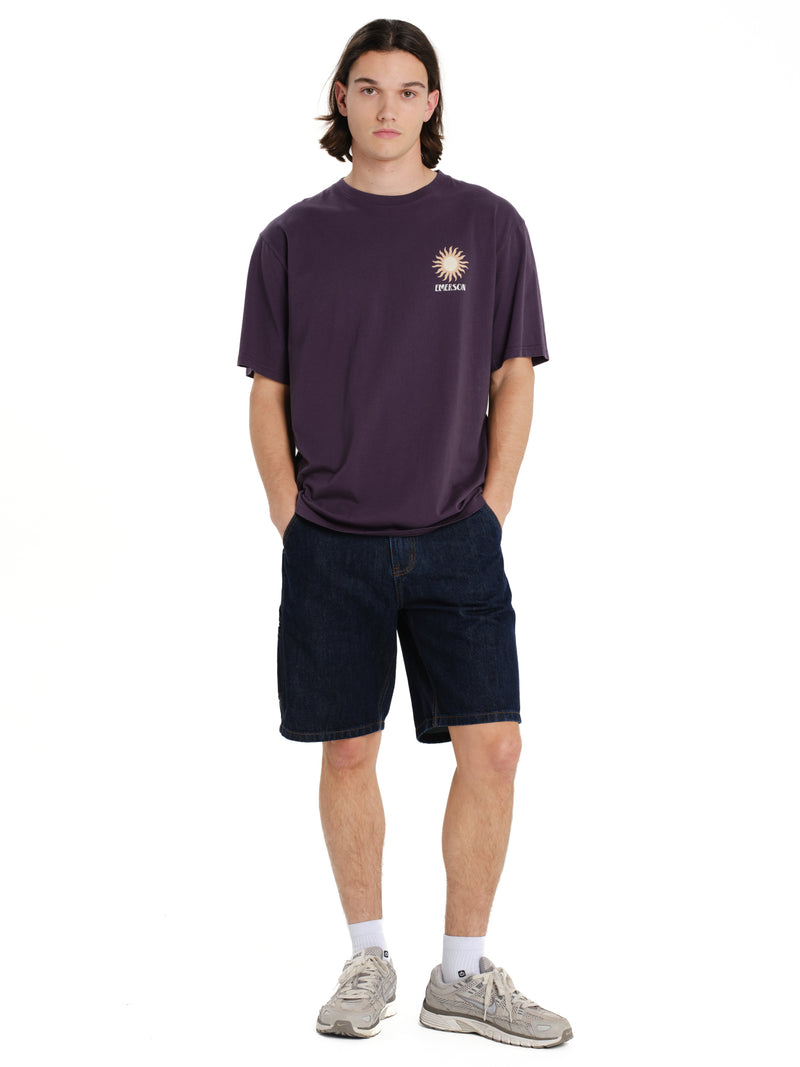 Load image into Gallery viewer, Emerson Men's "Conscious Living" Short Sleeve T-shirt Grape Purple 261.EM33.27-Grape-Purple
