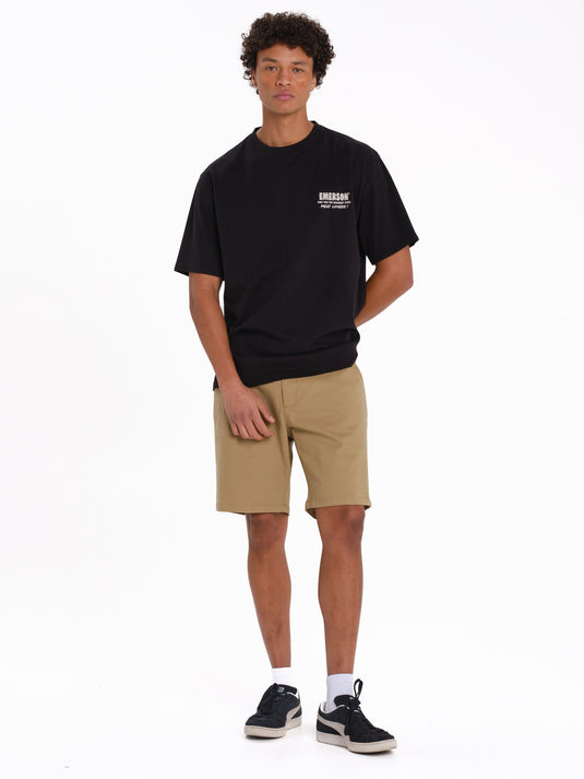Emerson Men's "World Famous Steaks" Short Sleeve T-shirt Black 261.EM33.29-Black
