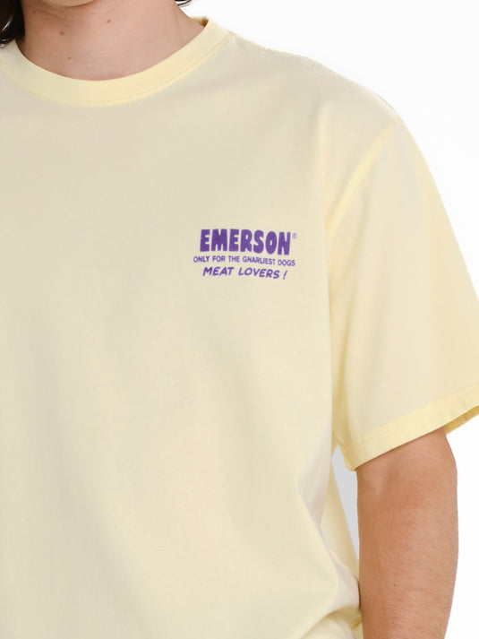 Emerson Men's "World Famous Steaks" T-shirt 261.EM33.29-Pale-Yellow