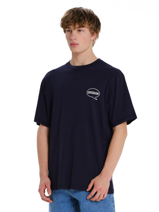 Emerson Men's "Gelato Italiano" Short Sleeve T-shirt Purple Blue 261.EM33.36-Purple-Blue