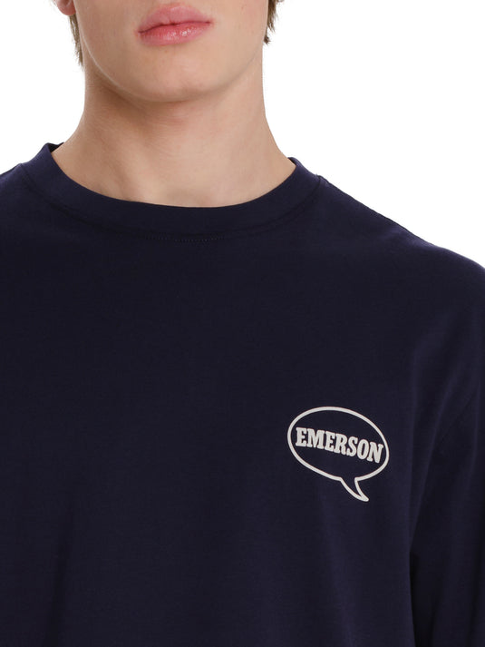 Emerson Men's "Gelato Italiano" Short Sleeve T-shirt Purple Blue 261.EM33.36-Purple-Blue
