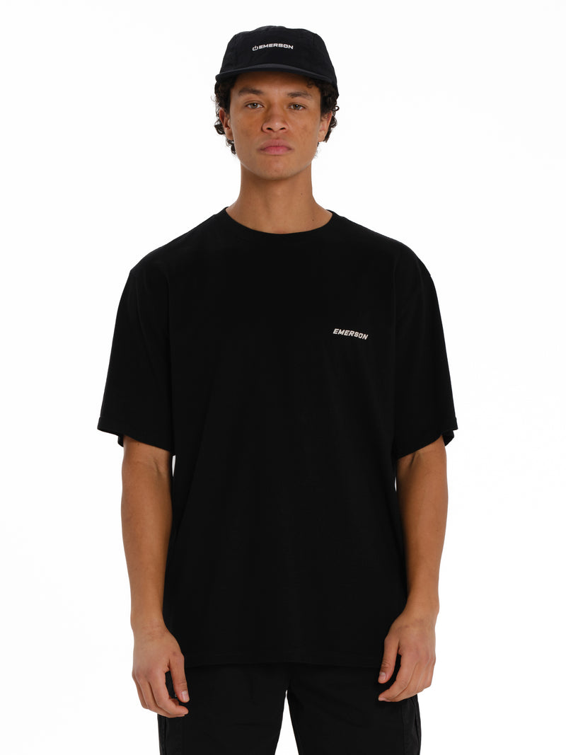 Load image into Gallery viewer, Emerson Men's "Samurai" Short Sleeve T-shirt Black 261.EM33.61-Black
