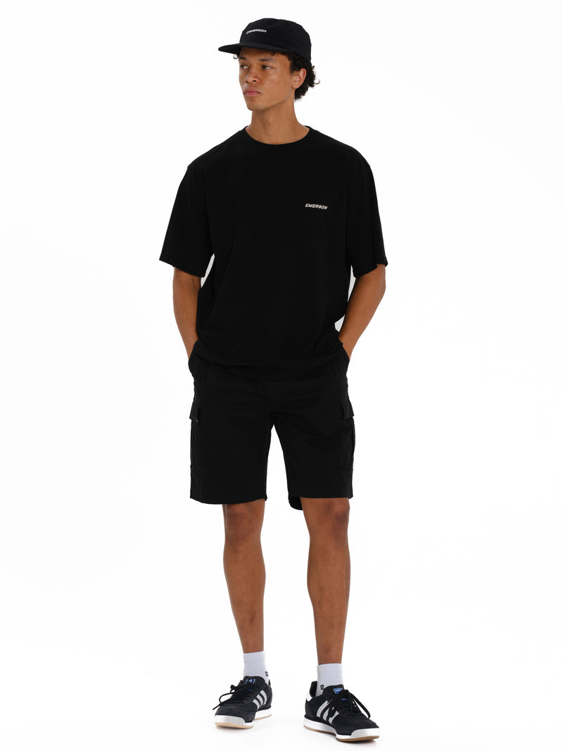 Load image into Gallery viewer, Emerson Men's "Samurai" Short Sleeve T-shirt Black 261.EM33.61-Black

