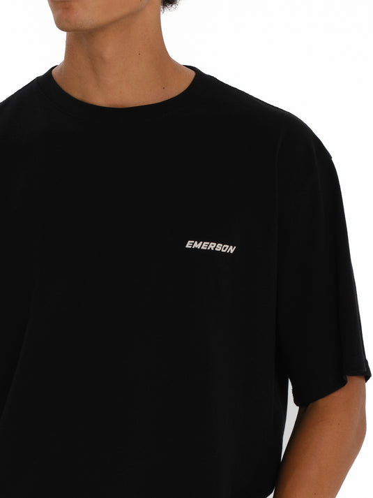 Emerson Men's "Samurai" Short Sleeve T-shirt Black 261.EM33.61-Black