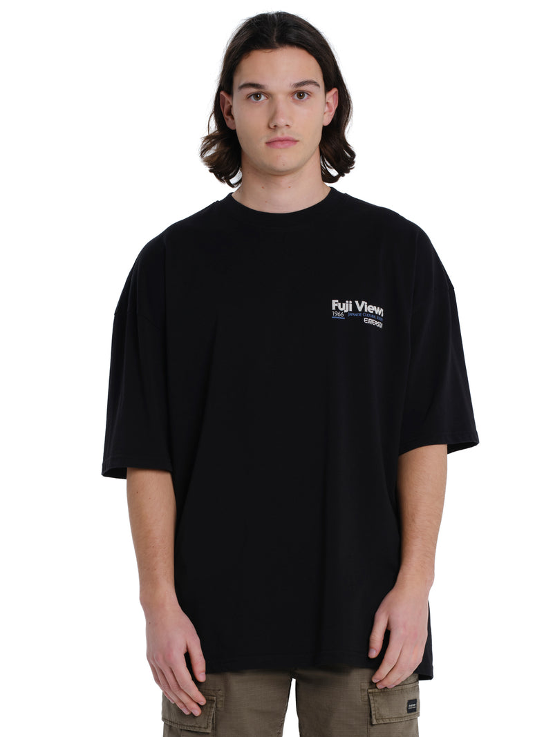 Load image into Gallery viewer, Emerson Men's "Fuji Views" Short Sleeve T-shirt Black 261.EM33.65-Black
