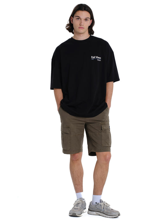 Emerson Men's "Fuji Views" Short Sleeve T-shirt Black 261.EM33.65-Black