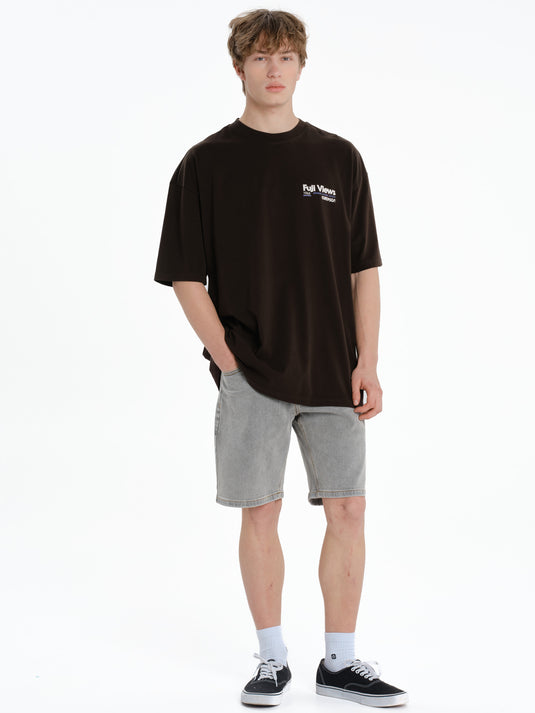 Emerson Men's "Fuji Views" Short Sleeve T-shirt Coffee Brown 261.EM33.65-Coffee-Brown