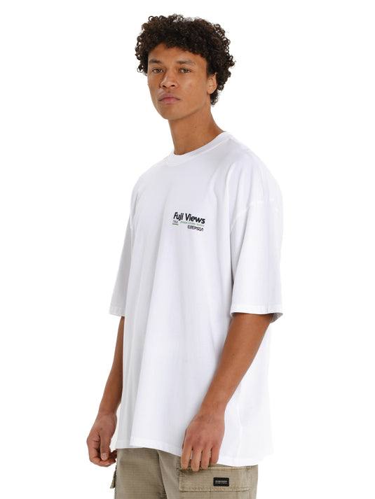 Emerson Men's "Fuji Views" Short Sleeve T-shirt White 261.EM33.65-White
