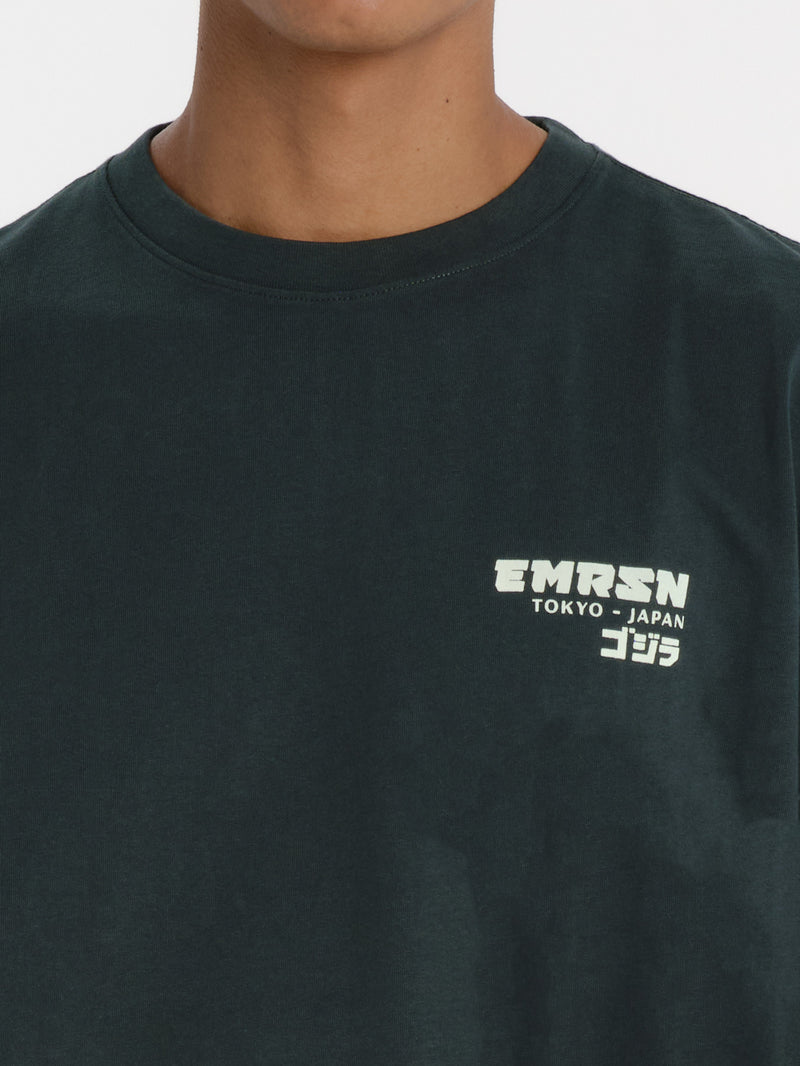Load image into Gallery viewer, Emerson Men's "Tokyo Japan" Short Sleeve T-shirt Forest Teal 261.EM33.66-Forest-Teal
