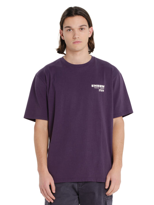 Emerson Men's "Tokyo Japan" Short Sleeve T-shirt Grape Purple 261.EM33.66-Grape-Purple