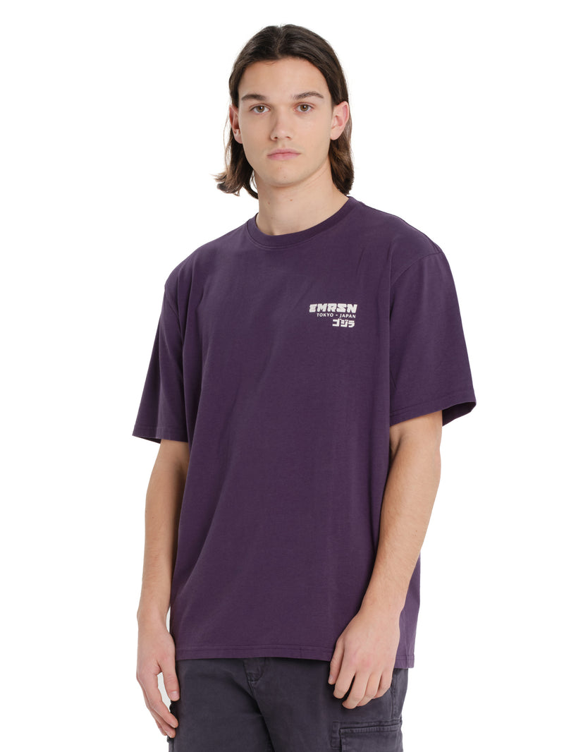 Load image into Gallery viewer, Emerson Men's "Tokyo Japan" Short Sleeve T-shirt Grape Purple 261.EM33.66-Grape-Purple
