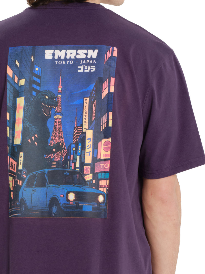Load image into Gallery viewer, Emerson Men's "Tokyo Japan" Short Sleeve T-shirt Grape Purple 261.EM33.66-Grape-Purple
