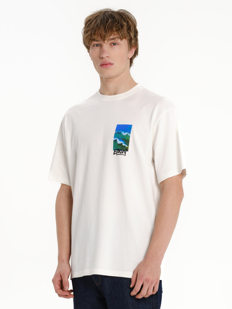 Load image into Gallery viewer, Emerson Men's EMRSN Short Sleeve T-shirt Off White 261.EM33.89-Off-White
