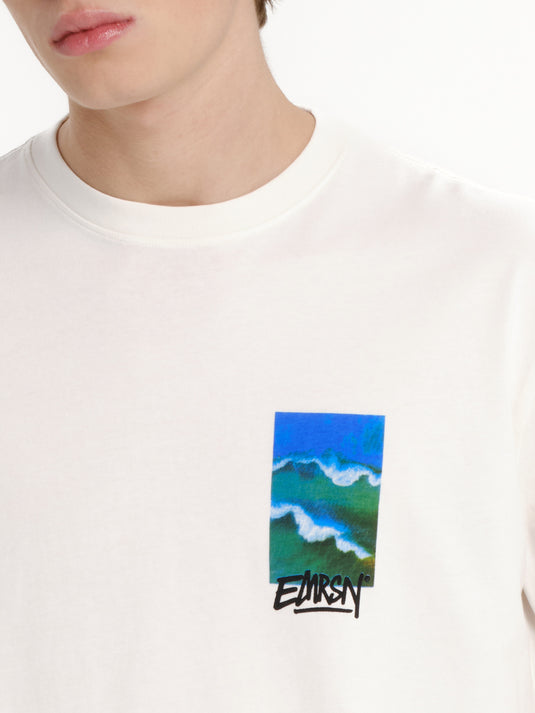 Emerson Men's EMRSN Short Sleeve T-shirt Off White 261.EM33.89-Off-White