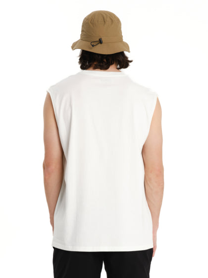 Emerson Men's Logo Embroidery Sleevelss T-shirt Frosty White 261.EM37.125-Frosty-White