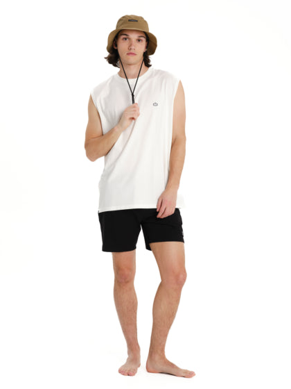 Emerson Men's Logo Embroidery Sleevelss T-shirt Frosty White 261.EM37.125-Frosty-White