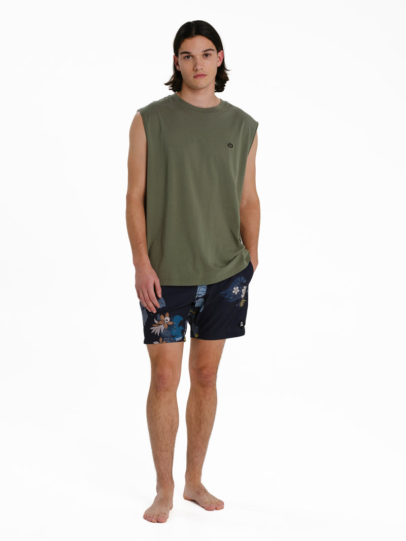 Load image into Gallery viewer, Emerson Men's Logo Embroidery Sleevelss T-shirt Olive Green 261.EM37.125-Olive-Green
