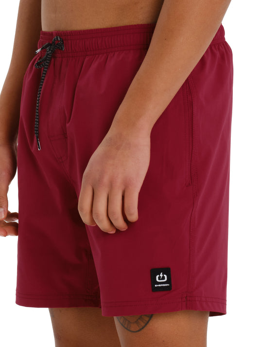 Emerson Men's Elastic Volleyball Swimsuit 43 cm Berry 261.EM508.36-Berry