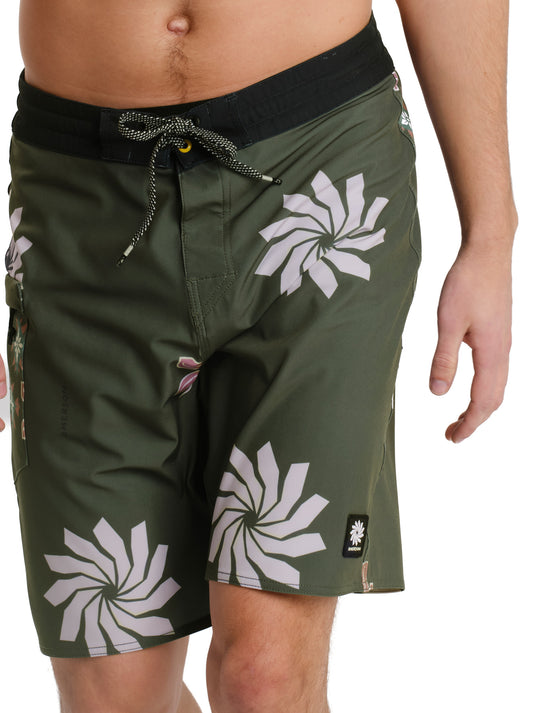Emerson Men's Printed Boardshorts 51 cm Olive 261.EM524.13-Pr565-Olive