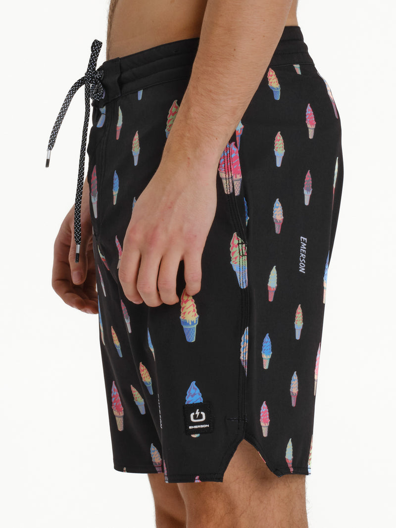 Load image into Gallery viewer, Emerson Men's Printed Boardshorts 48.5 cm Black 261.EM524.23-Pr580c-Black
